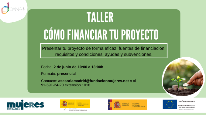 Taller Cómo financiar tu proyecto