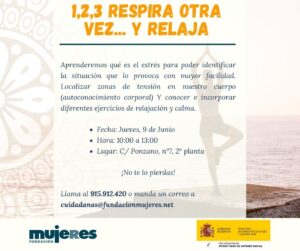 Taller: 1,2,3 respira otra vez... y relaja
