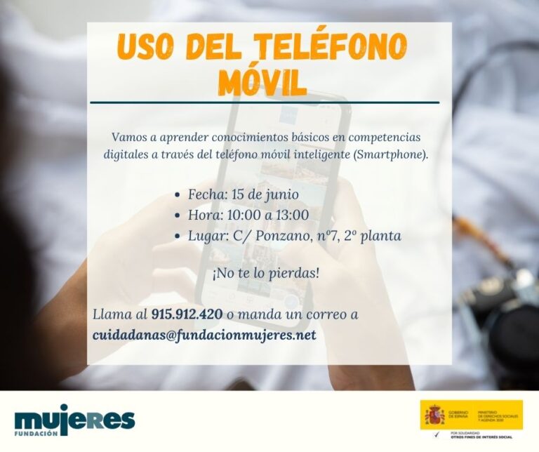 Taller: Uso del teléfono móvil