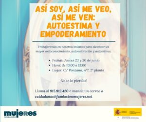 Taller Así soy, así me veo, así me ven: Autoestima y empoderamiento
