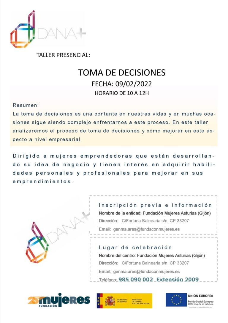 Taller presencial: Toma de decisiones