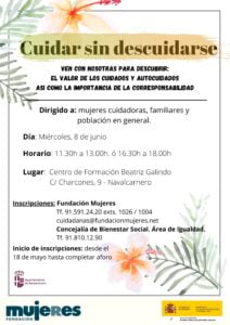 Taller de sensibilización Cuidar sin descuidarse