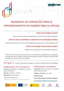 Programa de Empoderamiento de Mujeres para el empleo en Tomelloso
