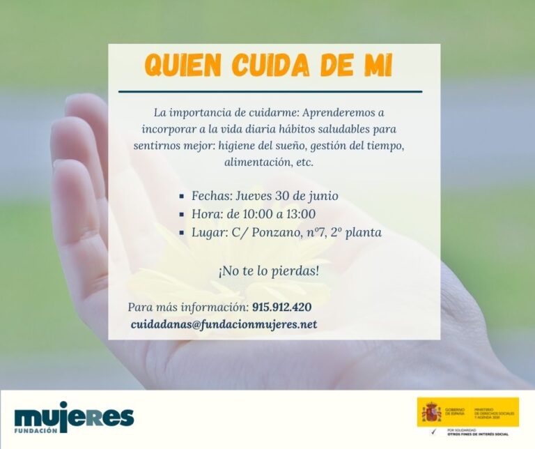 Taller: Quien cuida de mi