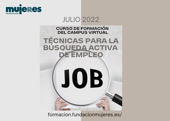 Curso online "Técnicas para la búsqueda activa de empleo" (julio 2022)