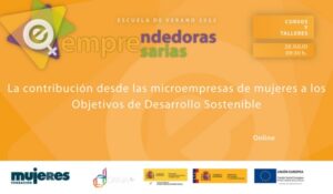 Abierto el plazo de inscripción Taller online: "La contribución de las microempresas de mujeres a los ODS."