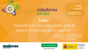 EscuelaVerano-Taller: Descubre los recursos claves para la puesta en marcha de tu negocio