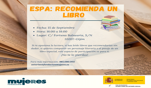 ESPA presencial "Recomienda un libro", en Cuidadanas Asturias