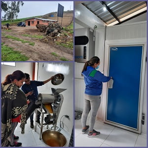 Equipamiento del Centro de Acopio Kuri Muru en la parroquia de Quisapincha (Ecuador)