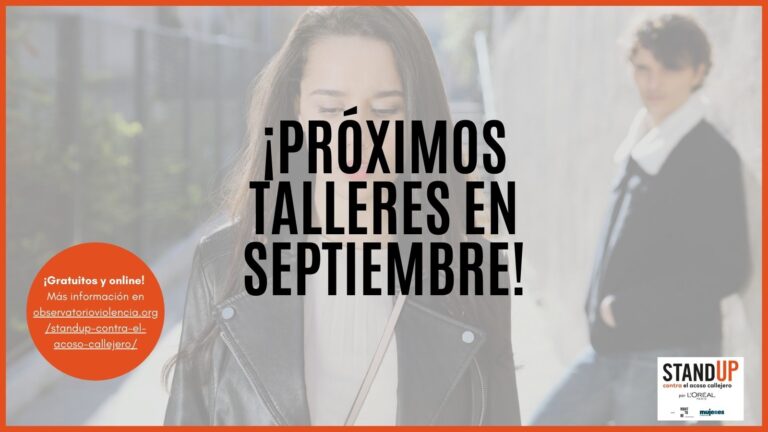 StandUP contra el acoso callejero. Formación online (septiembre 2022)