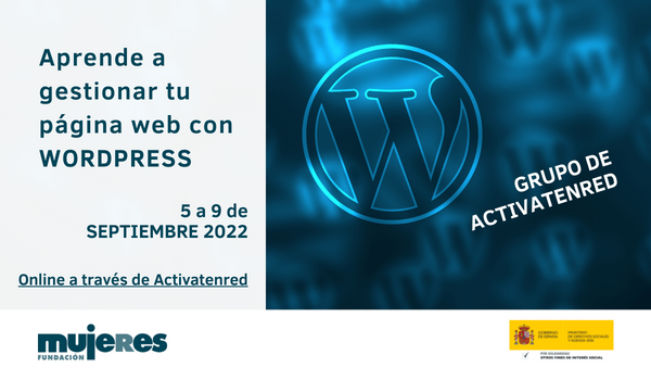 Grupo de Activatenred - Aprende a gestionar tu página web con Wordpress