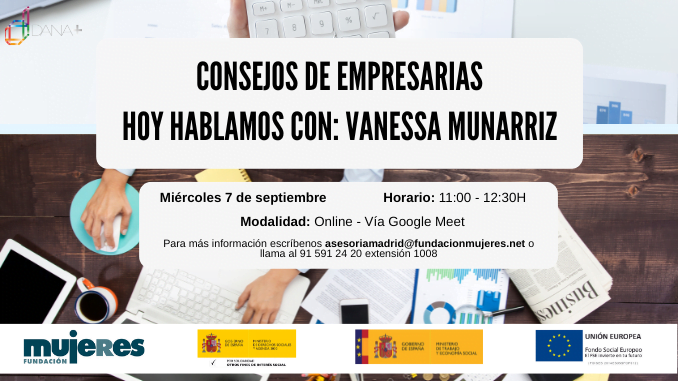 Hoy hablamos con: Vanessa Munarriz