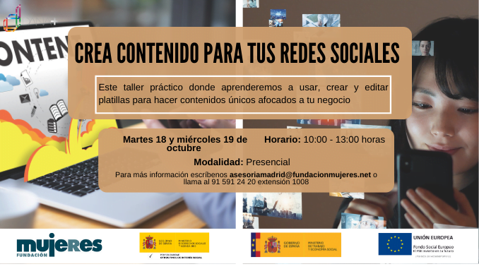 Taller práctico: Crea contenido para tus redes sociales