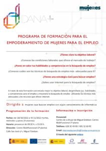 Inicio de Programa de Empoderamiento de Mujeres para el Empleo en Miguel Esteban