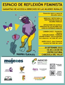 Espacio de Reflexión Feminista “Retos para hacer efectiva la Igualdad de Género en ámbitos rurales”