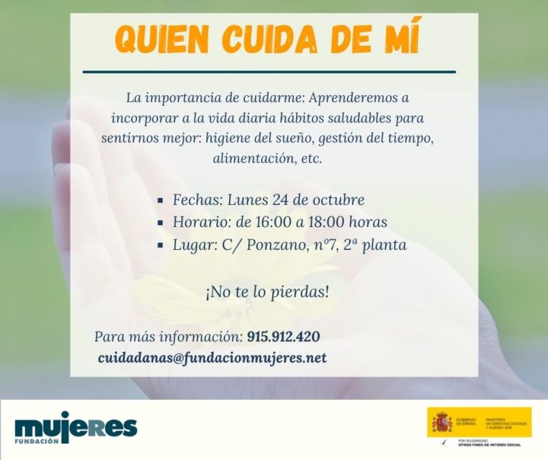 Taller: Quién cuida de mí