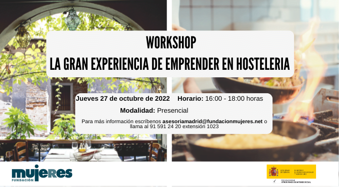 Workshop: La Gran Experiencia de Emprender en Hostelería