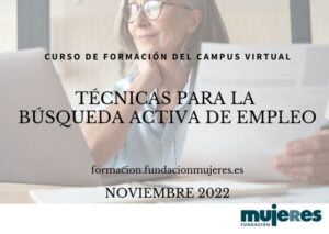 Curso online "Técnicas para la búsqueda activa de empleo" (Noviembre 2022)