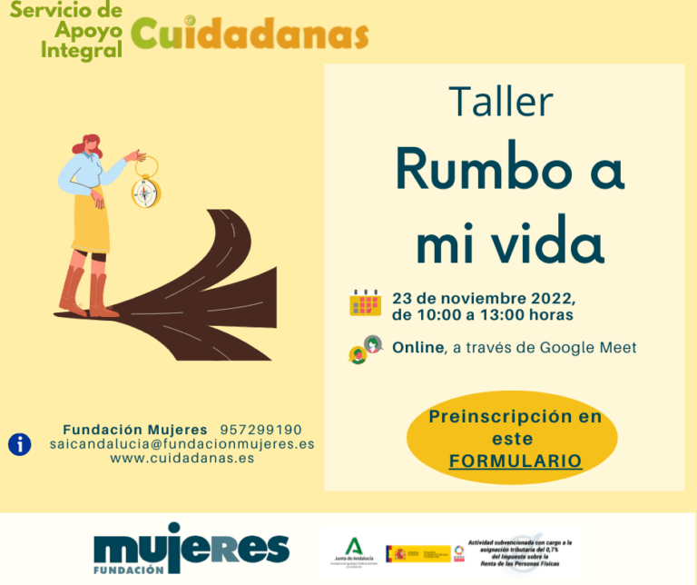 Taller on line: Rumbo a mi vida. Andalucía