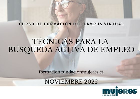 Curso online "Técnicas para la búsqueda activa de empleo" (Noviembre 2022)
