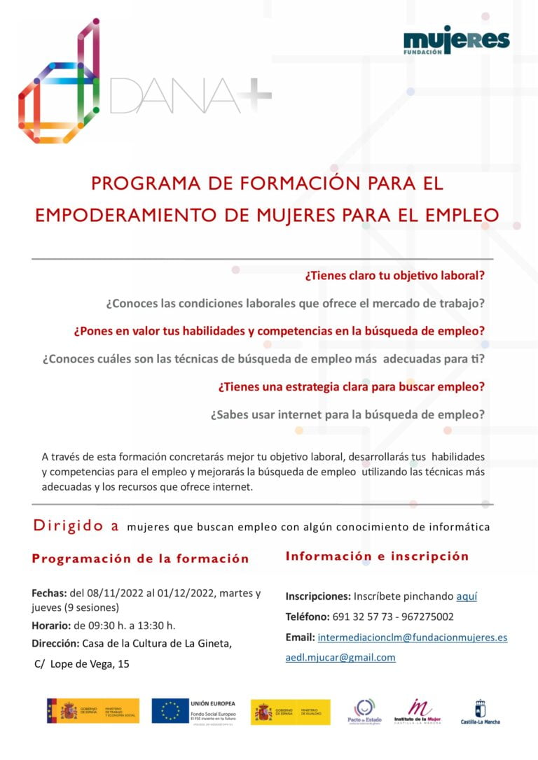 Comienza el Programa de Empoderamiento de Mujeres para el empleo en La Gineta