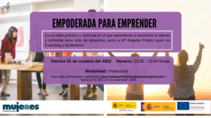 Empoderada para emprender - Taller práctico y vivencial