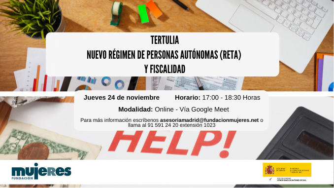 Tertulia: Nuevo régimen de personas autónomas (RETA) y fiscalidad