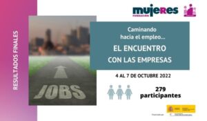 279 mujeres participan en Caminando hacia el empleo...El Encuentro con las Empresas