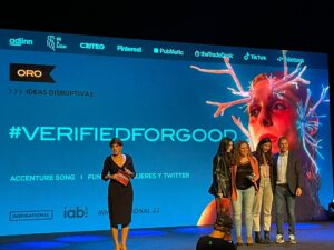 La campaña #VerifiedforGood gana el Oro en la categoría Ideas disruptivas en los premios Inspirational 2022