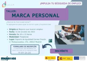 Taller: "Marca Personal" en el Espacio de Igualdad Carme Chacón