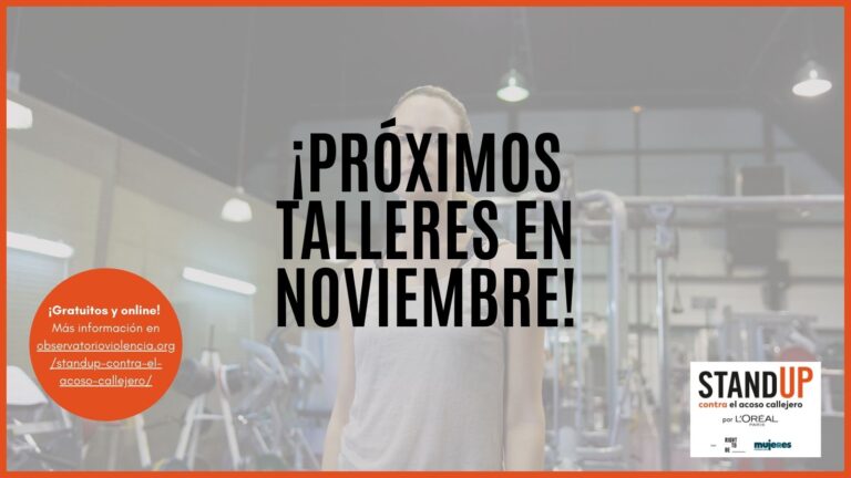 StandUP contra el acoso callejero. Formación online (noviembre 2022)
