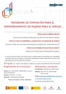 Inicio del Programa de Empoderamiento de Mujeres para el Empleo en Riópar (Albacete)