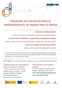 Inicio del Programa de Empoderamiento de Mujeres para el Empleo en Campo de Criptana (Ciudad Real)