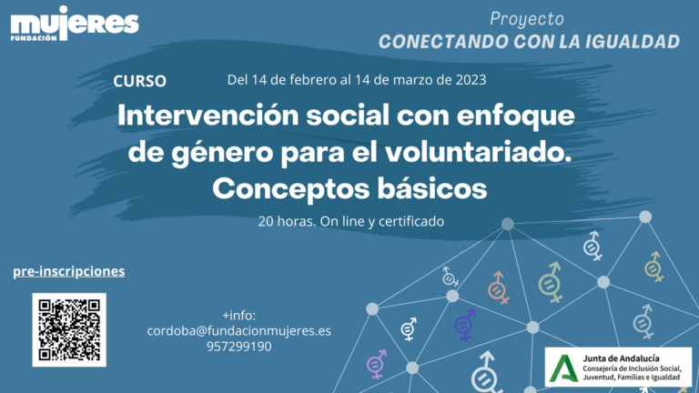 Nueva edición del curso "Intervención social con enfoque de género para el voluntariado"