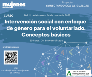 Curso "Intervención social con enfoque de género para el voluntariado: conceptos básicos"