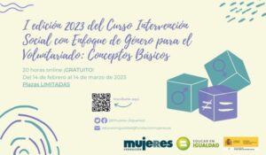 Curso "Intervención social con enfoque de género para el voluntariado: conceptos básicos"