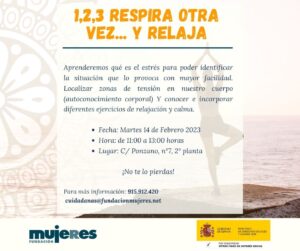 Taller: 1,2,3 respira otra vez... y relaja