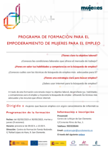 Inicio del Programa de Empoderamiento de Mujeres para el empleo en San Clemente (Cuenca)