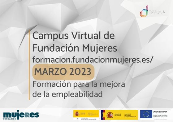 Nueva programación de cursos que se impartirán en el Campus Virtual de Fundación Mujeres