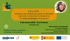 Taller: Hackea las creencias que te impiden vivir de tu proyecto creativo