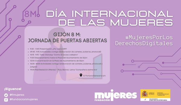#8M Jornada de puertas abiertas en Fundación Mujeres de Gijón