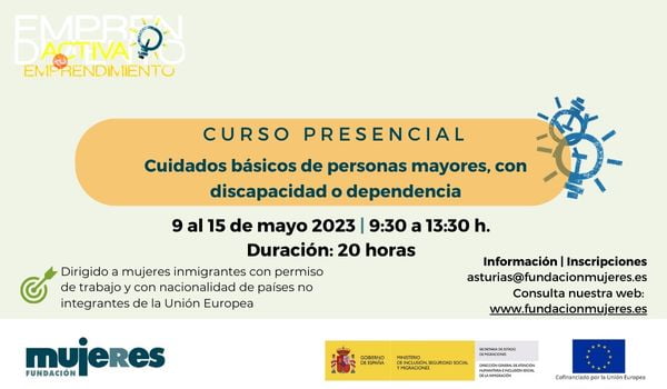 Curso: Cuidados básicos de personas mayores, con discapacidad o dependencia