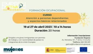 Formación Ocupacional: Atención a personas dependientes y aspectos básicos relacionados