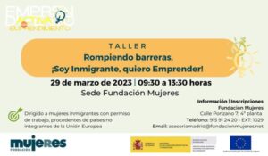 Taller: Rompiendo barreras ¡Soy inmigrante, quiero emprender!