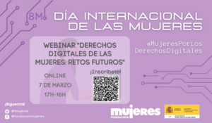 Webinar "Derechos digitales de las mujeres: retos futuros"