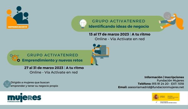 En marzo activa tu emprendimiento con los grupos de Activatenred