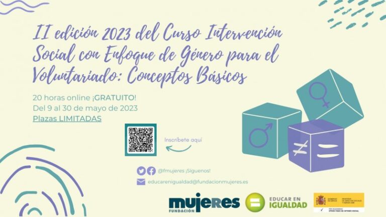 Curso "Intervención social con enfoque de género para el voluntariado: conceptos básicos"