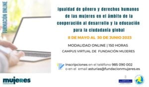 Curso online: Igualdad de género y derechos humanos de las mujeres en el ámbito de la cooperación al desarrollo y la educación para la ciudadanía global