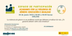 ESPA: Acabamos con la violencia de Género con Educación e Igualdad