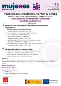 Itinerario de Empoderamiento para el Empleo en Miraflores de la Sierra